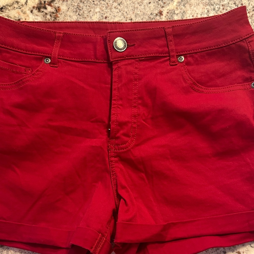 Maurices Red Jean Shorts